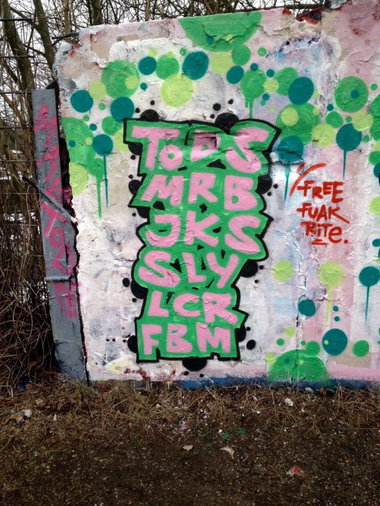 Graffiti Wall - Photo by MRB - TODS, MRB, JKS (2015)