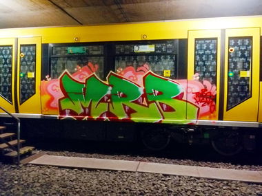 Graffiti Train - Photo by MRB - MRB, TODS, HSK (2019)