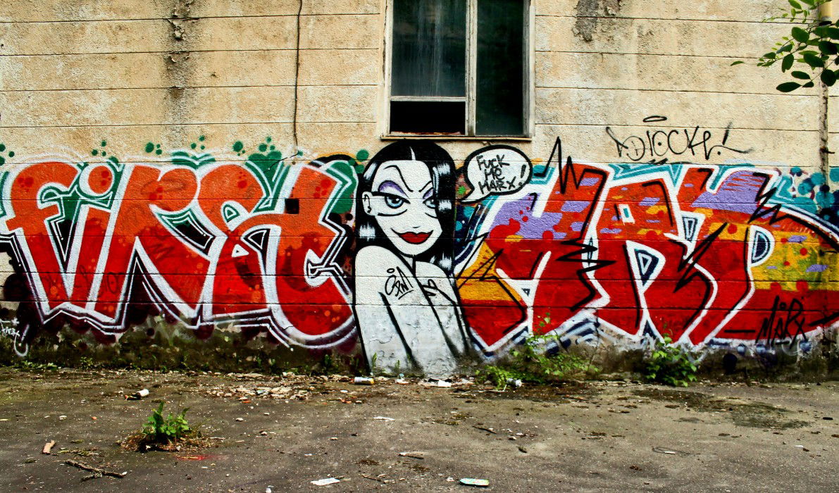 Graffiti Wall - Photo by MRX - First, Marx, DSR (2013)