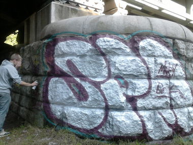 Graffiti Bombing in Torun - Photo by MRX - SPM (2013)