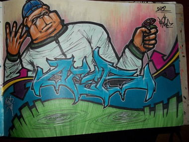 Graffiti Sketch - Photo by MYKILL - afer