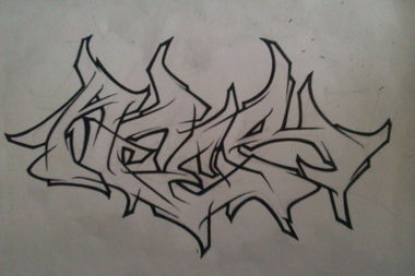 Graffiti Sketch - Photo by MYKILL - afer