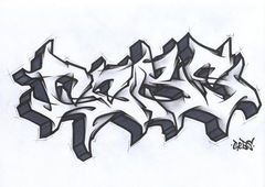 Graffiti Sketch - Photo by MYKILL - gcbs, Battle