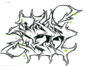 Graffiti Sketch - Photo by MYKILL - SKARE, BATTLE