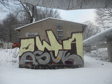 Graffiti Bombing - Photo by MYTEAMSUPREME1 - OWA, ASVK, CHEMNITZ