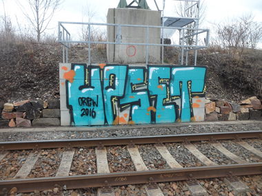 Graffiti Bombing - Photo by MYTEAMSUPREME1 - UPSET, CHEMNITZ