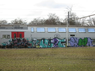 Graffiti Train - Photo by MYTEAMSUPREME1 - EPIK, LUST, ROMA
