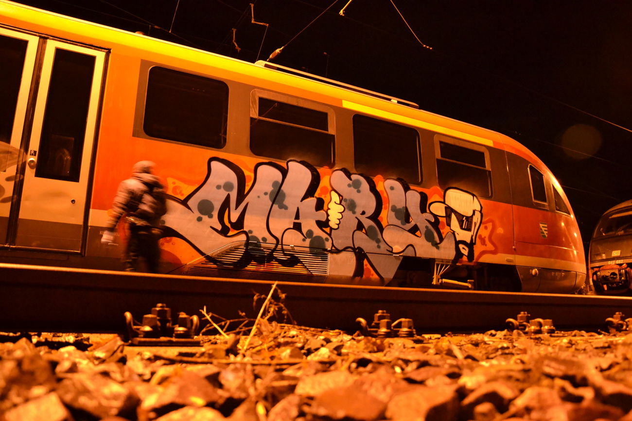 Graffiti Train - Photo by MYTEAMSUPREME1 - MARY