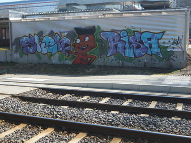 Graffiti Bombing - Photo by MYTEAMSUPREME1 - SHEN, RISA, ZBG