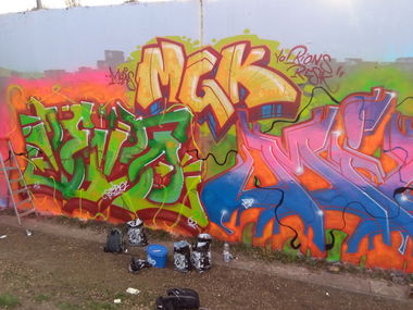 Graffiti Wall - Photo by MaGiKz - BEIRO, MGK, MIOK