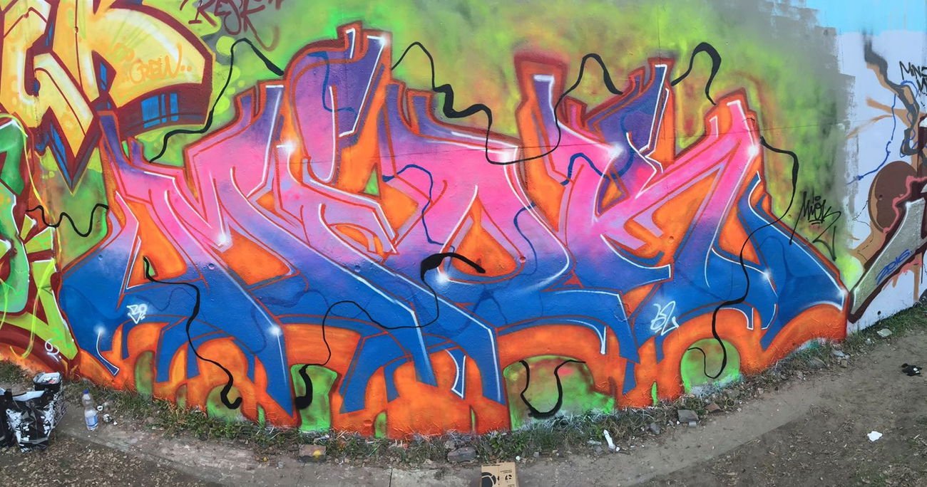 Graffiti Wall - Photo by MaGiKz - MIOK, MGK