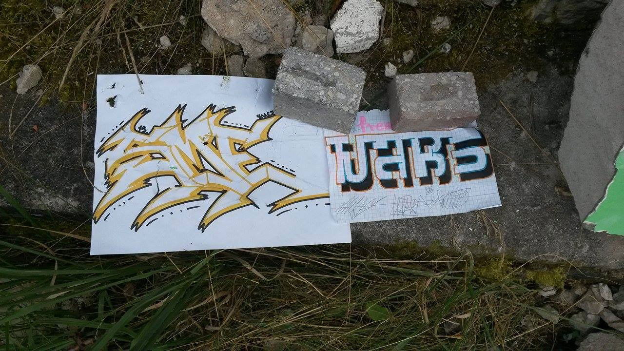 Graffiti Wall - Photo by MabsOne - @Smez, kolabo, bejbe (2015)