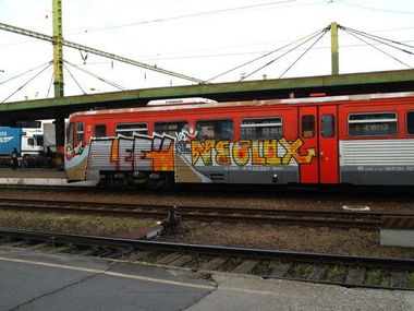 Graffiti Train - Photo by MadeInHungary