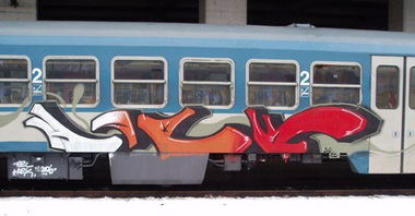 Graffiti Train - Photo by MadeInHungary - Hoek