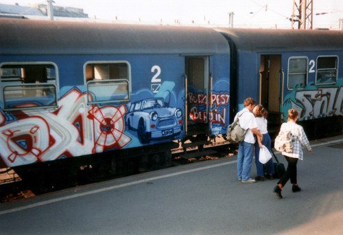 Graffiti Train - Photo by MadeInHungary
