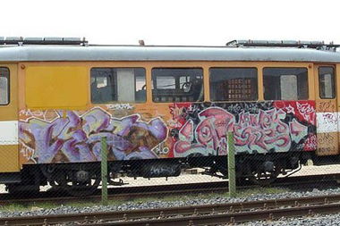 Graffiti Train - Photo by MadeInHungary