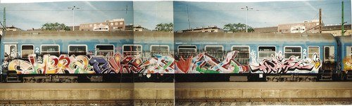 Graffiti Train - Photo by MadeInHungary