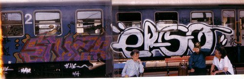 Graffiti Train - Photo by MadeInHungary - Enza, Ergo