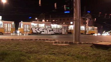 Graffiti Train - Photo by MadeInHungary - KS, crew (2008)