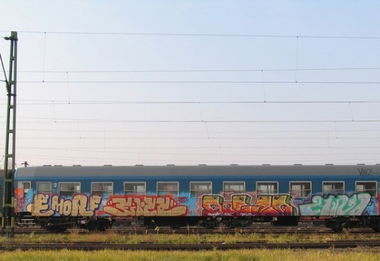 Graffiti Train - Photo by MadeInHungary
