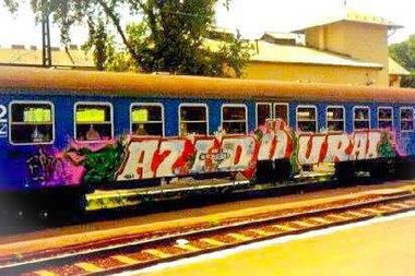 Graffiti Train - Photo by MadeInHungary - Az, Id?, Urai