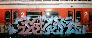Graffiti Train - Photo by MadeInHungary
