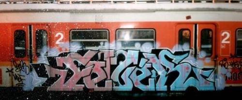 Graffiti Train - Photo by MadeInHungary