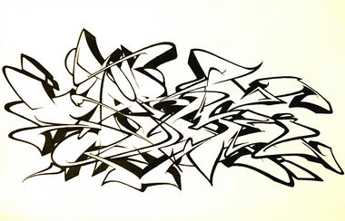 Graffiti Sketch - Photo by Maers - sketch, blackandwhite, märs (2015)