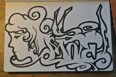 Graffiti Sketch - Photo by Maes
