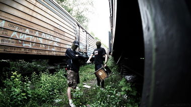 Graffiti Bombing - Photo by MagadanTV