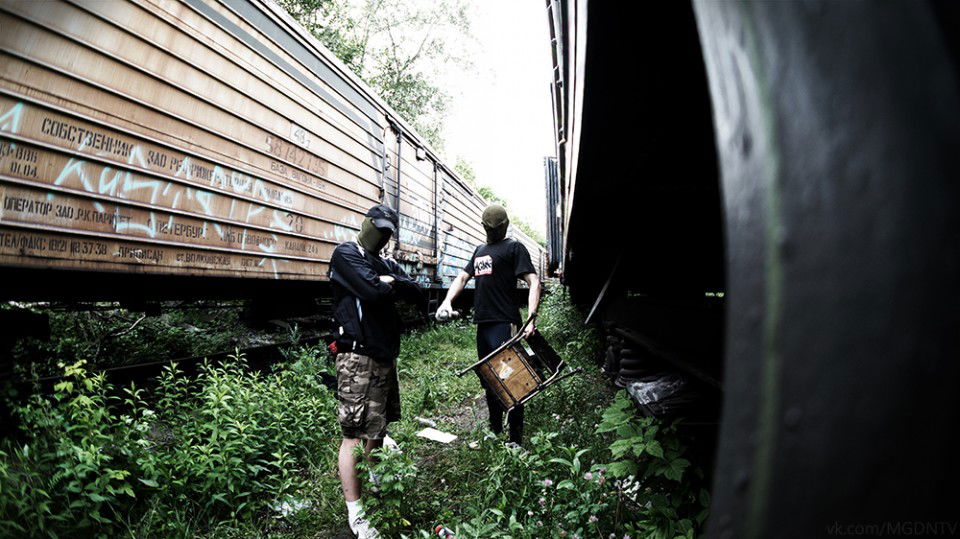 Graffiti Bombing - Photo by MagadanTV