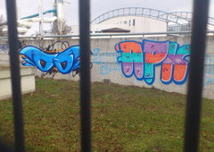 Graffiti Bombing in Magdeburg - Photo by Magdeboy - OO, OHOH, APK