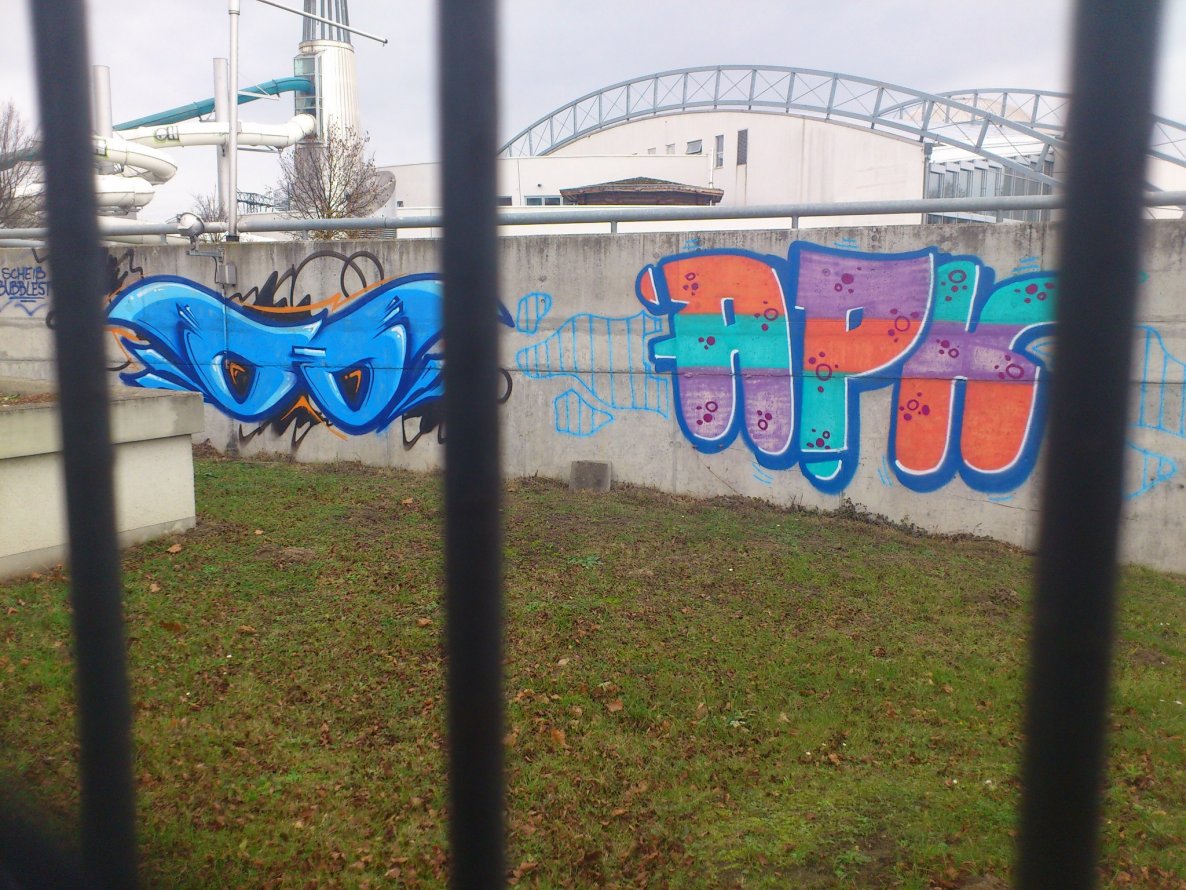 Graffiti Bombing in Magdeburg - Photo by Magdeboy - OO, OHOH, APK