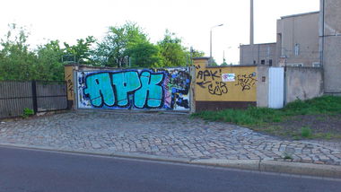 Graffiti Bombing in Magdeburg - Photo by Magdeboy - APK, Magdeburg