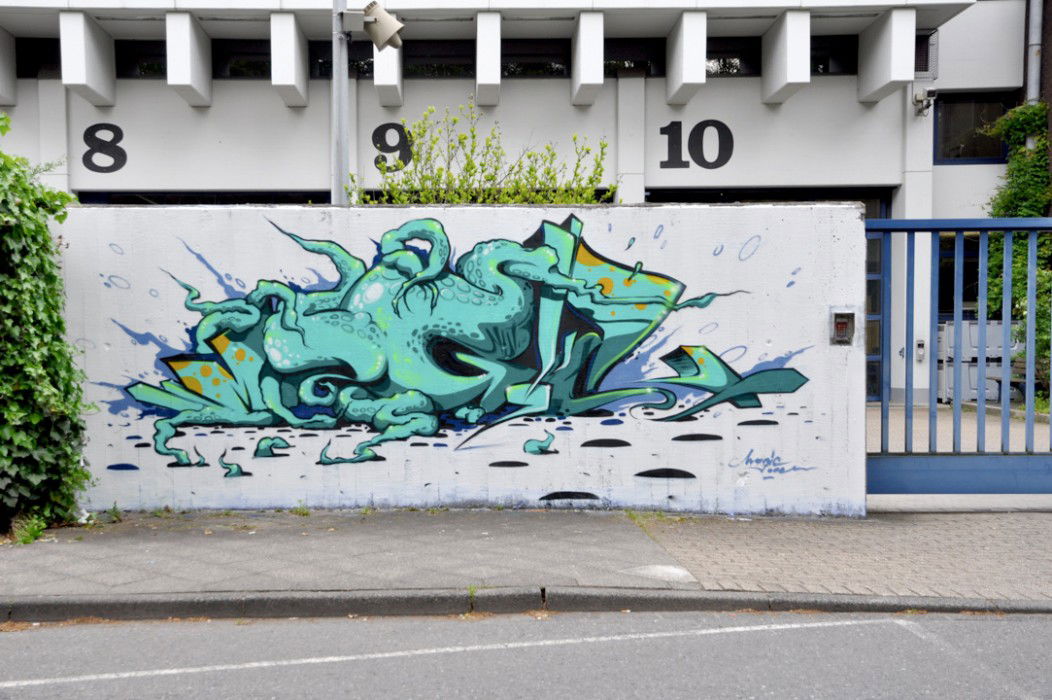 Graffiti Wall in Düsseldorf - Photo by MagicNut - Magic, One, Nut
