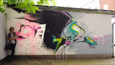 Graffiti Wall in Düsseldorf - Photo by MagicNut - Magic, One, Nut