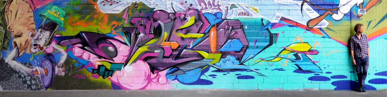 Graffiti Wall in Düsseldorf - Photo by MagicNut - Magic, Nut, Düsseldorf (2013)