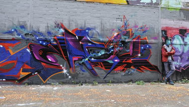 Graffiti Wall in Dusseldorf - Photo by MagicNut - Magic, Nut, Hof (2013)