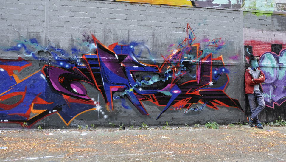 Graffiti Wall in Dusseldorf - Photo by MagicNut - Magic, Nut, Hof (2013)