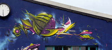 Graffiti Wall in Dusseldorf - Photo by MagicNut - Magic, Nut, Crew (2013)