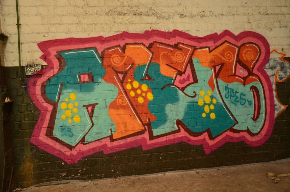 Graffiti Wall in Dusseldorf - Photo by MahatmaGanja - amen, jpeg, düsseldorf (2013)