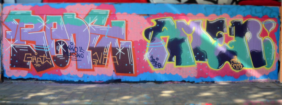 Graffiti Wall in Neuss - Photo by MahatmaGanja - amen, bank, jpeg