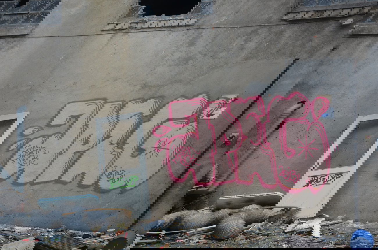 Graffiti Bombing in Dusseldorf - Photo by MahatmaGanja - amen, jpeg, mäck