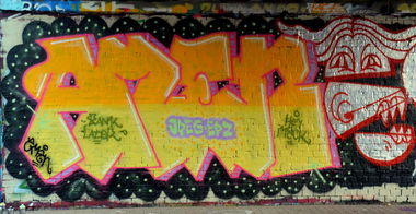Graffiti Wall - Photo by MahatmaGanja - amen, jpeg, epz