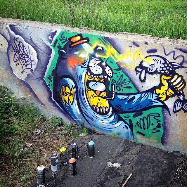 Graffiti Wall in Белые Колодези  - Photo by Maionez (2015)