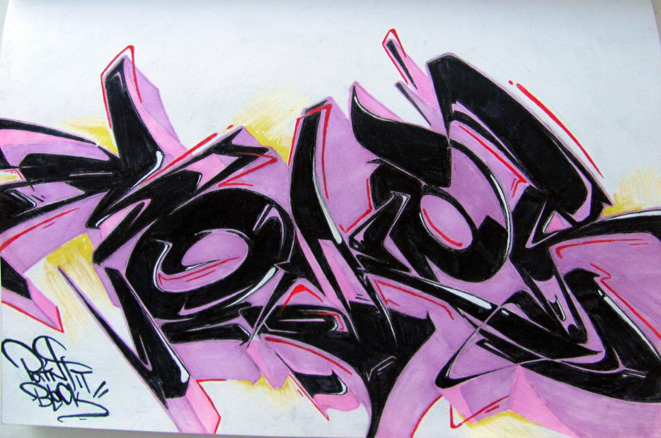 Graffiti Sketch in Penza - Photo by MakerTwo