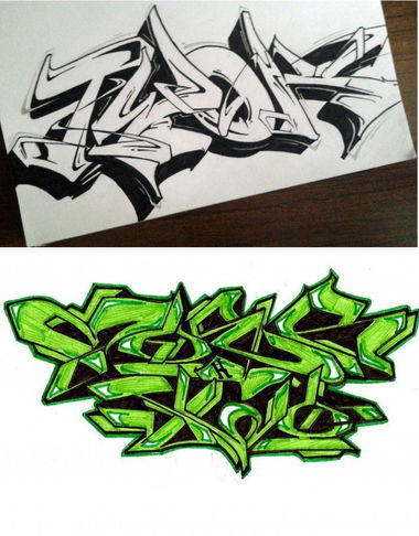Graffiti Sketch - Photo by MakerTwo
