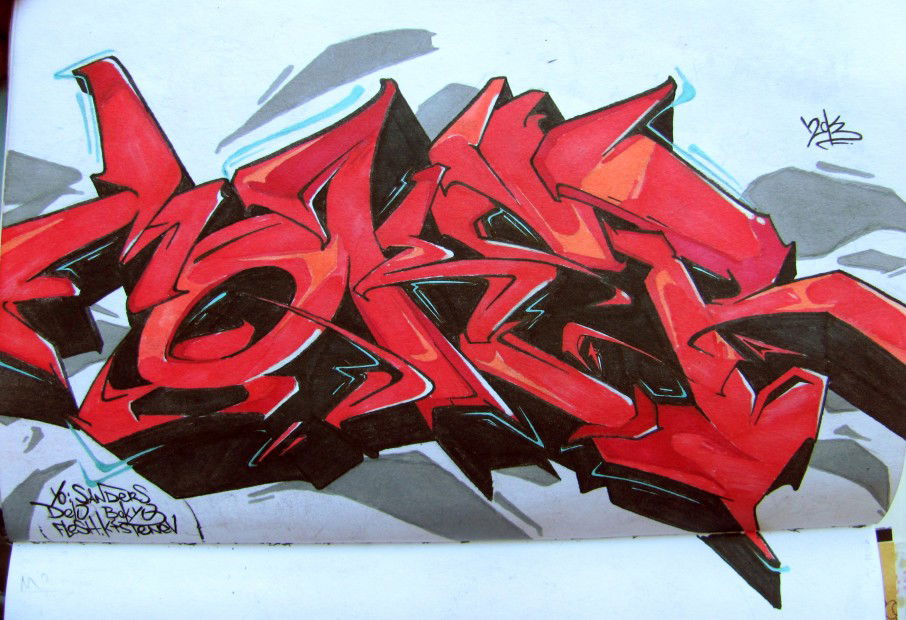 Graffiti Sketch - Photo by MakerTwo