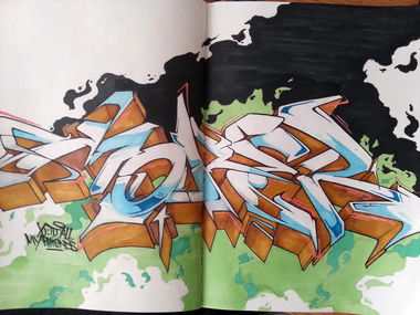 Graffiti Sketch - Photo by MakerTwo