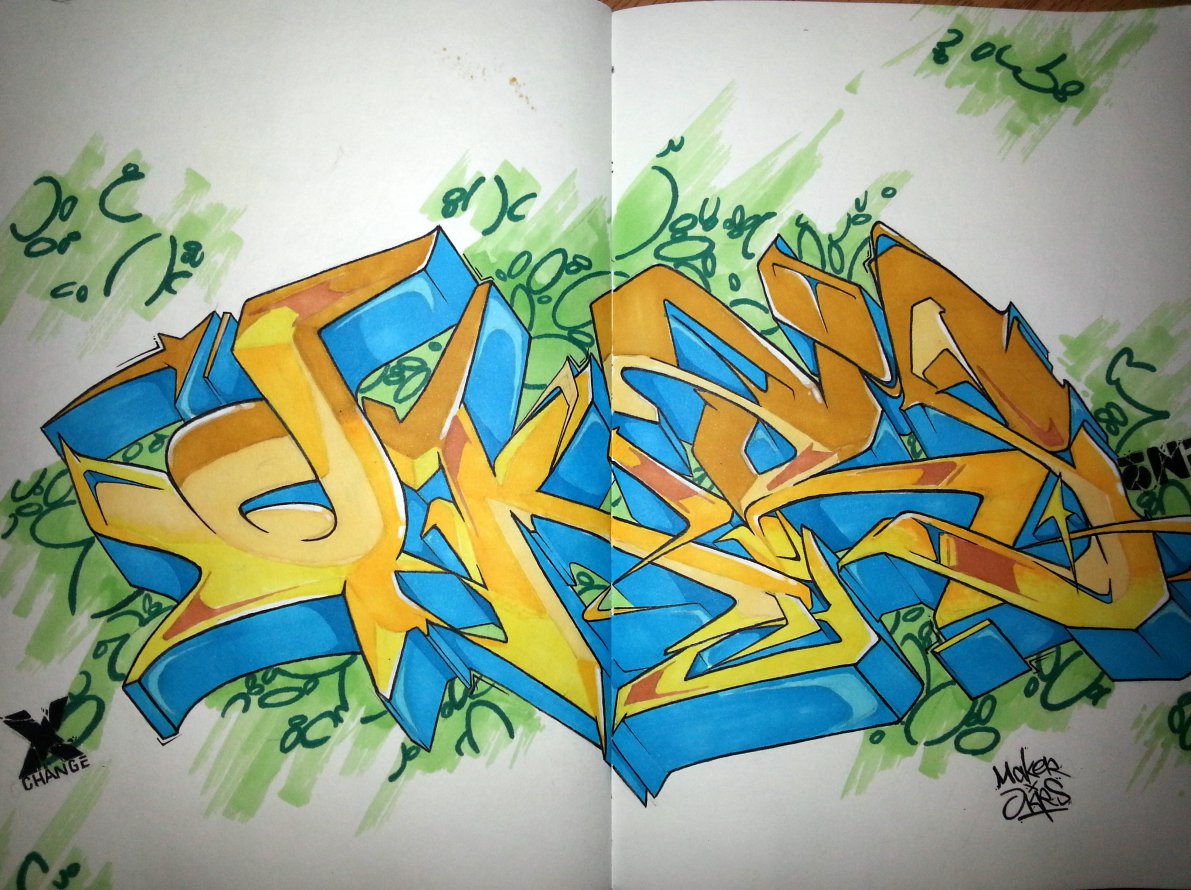 Graffiti Sketch - Photo by MakerTwo